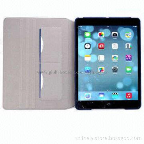 Double-side leather case for iPad Air, ultra-thin style, card insert function, various colors